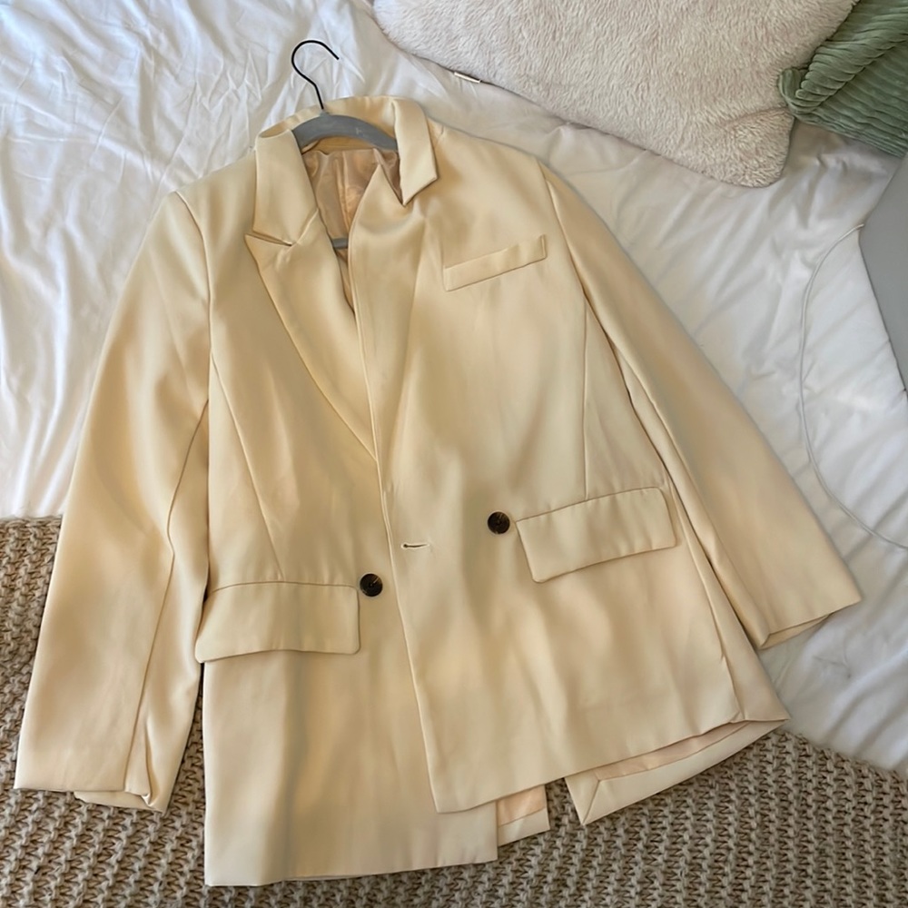 Cream blazer